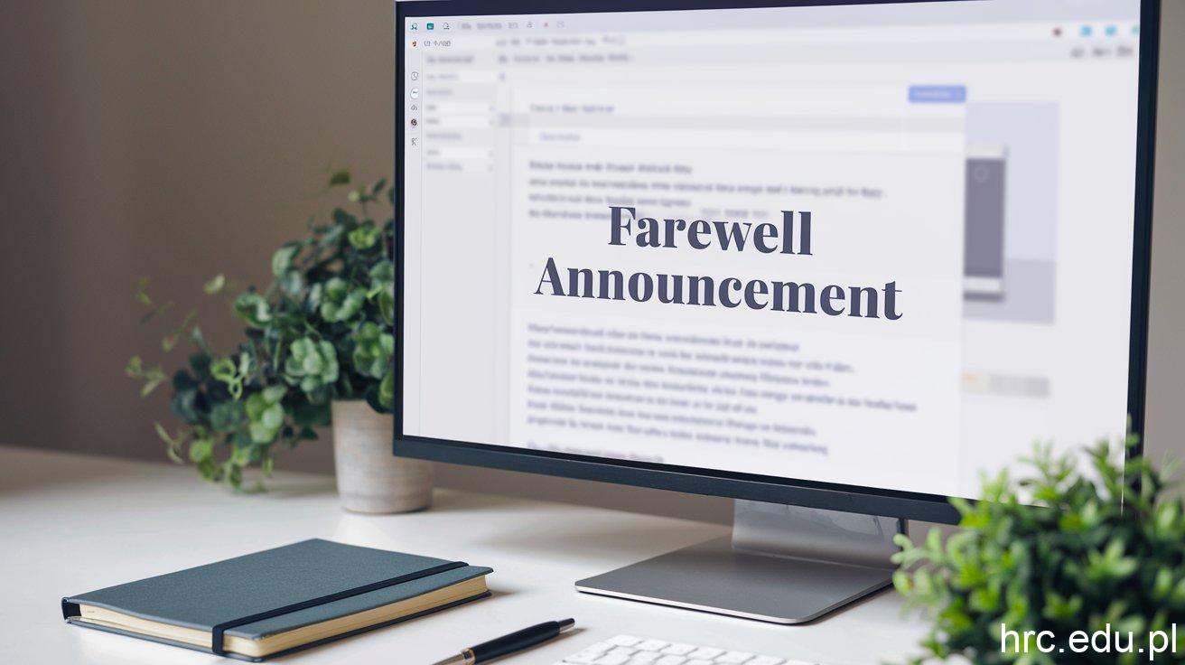 7 Essential Tips for Crafting the Perfect Announcement of Employee Leaving Company Email Sample 1