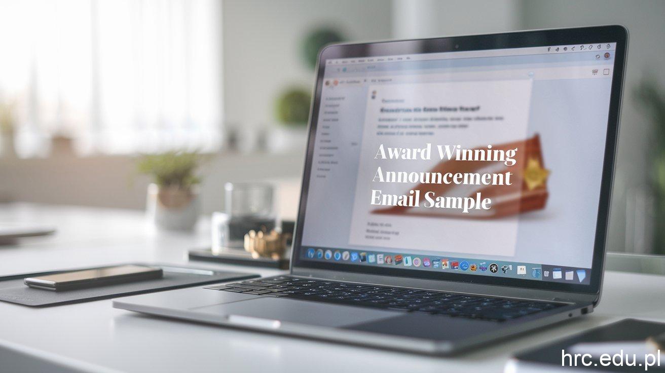 Crafting Success: Your Ultimate Guide to an Award Winning Announcement Email Sample 1