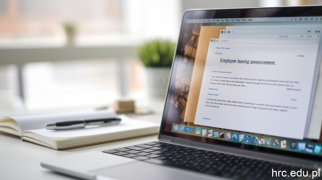 7 Essential Tips for Crafting an Employee Leaving Announcement Email Sample 1
