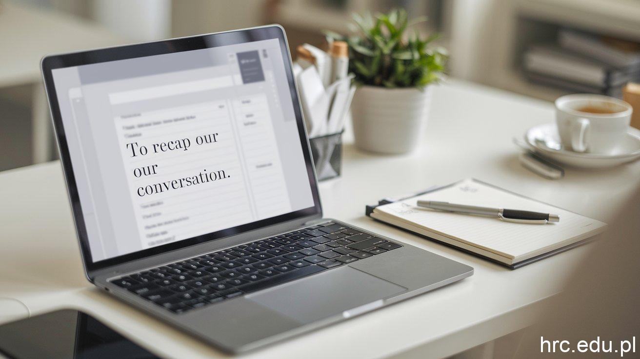 Effective Communication: A Guide to Crafting a "To Recap Our Conversation" Sample Email 1