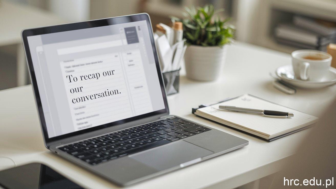 Effective Communication: A Guide to Crafting a "To Recap Our Conversation" Sample Email Effective Communication: A Guide to Crafting a "To Recap Our Conversation" Sample Email