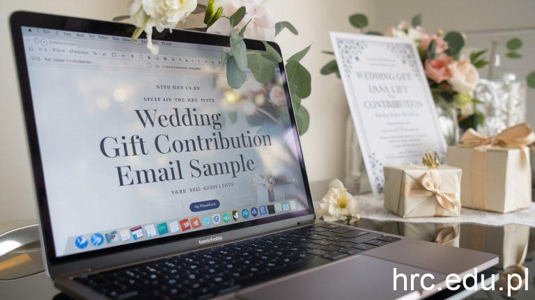 Essential Wedding Gift Contribution Email Sample for Every Celebration 3