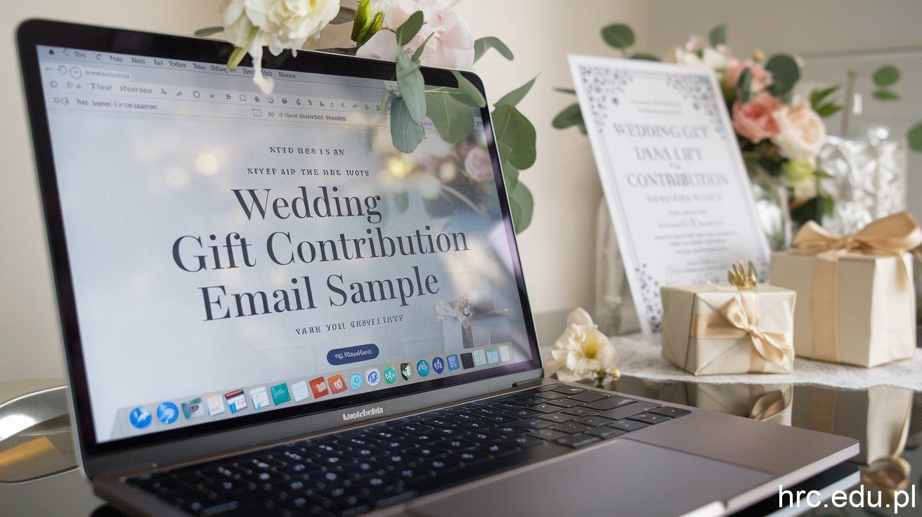 Essential Wedding Gift Contribution Email Sample for Every Celebration 1