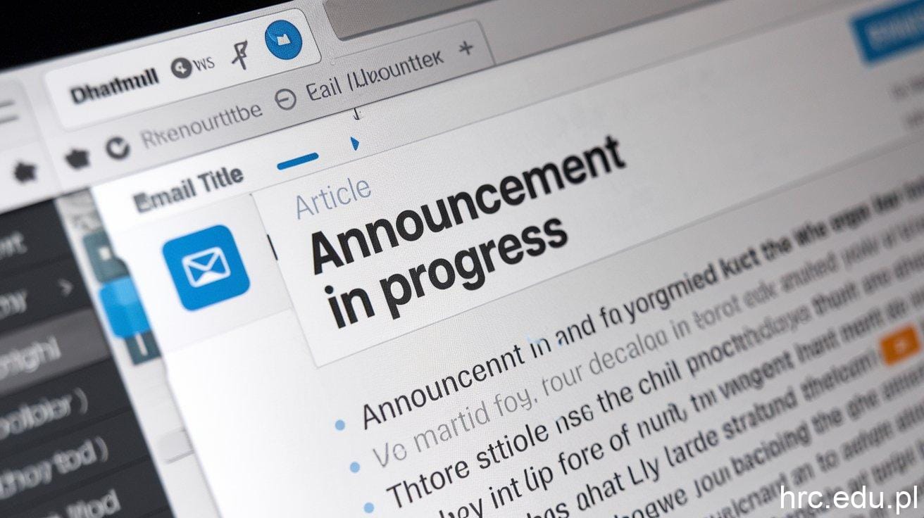 announcement in progress