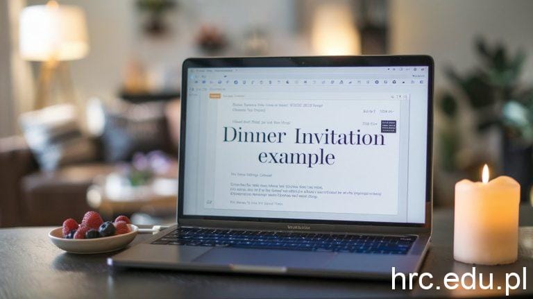 dinner invitation example