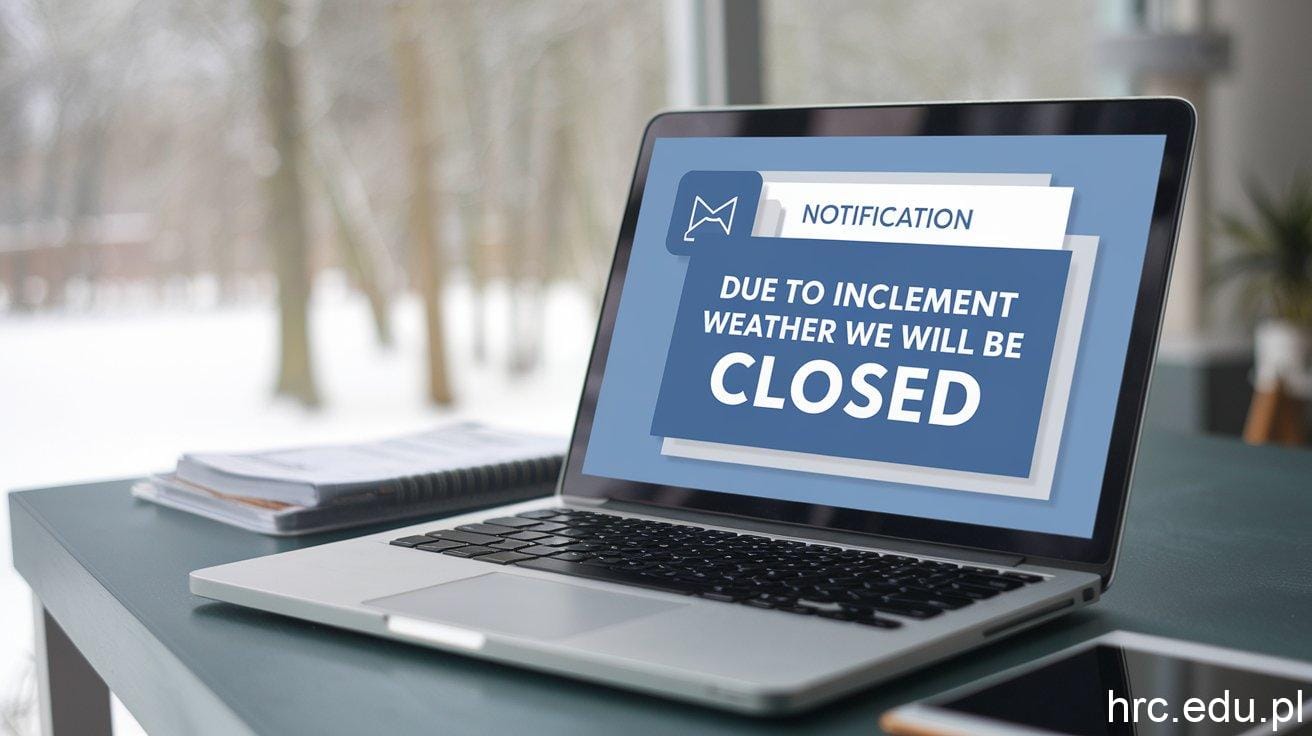 due to inclement weather we will be closed