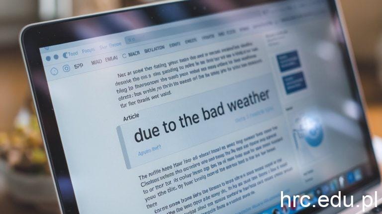 due to the bad weather