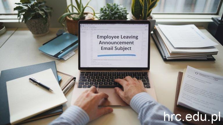 employee leaving announcement email subject