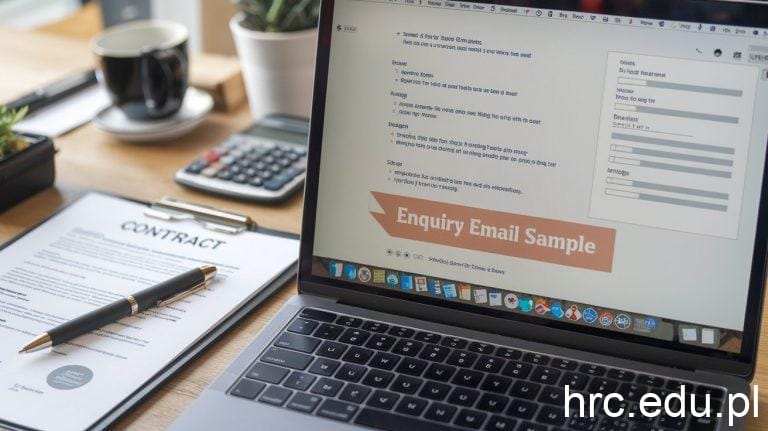 enquiry email sample