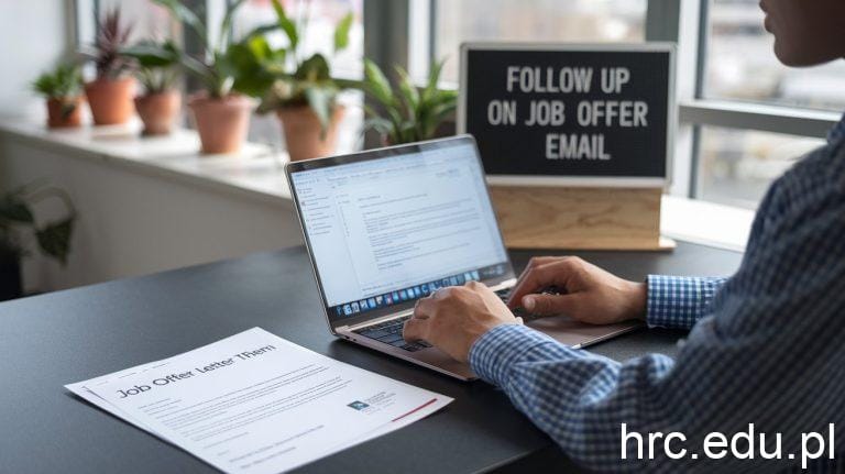 follow up on job offer email