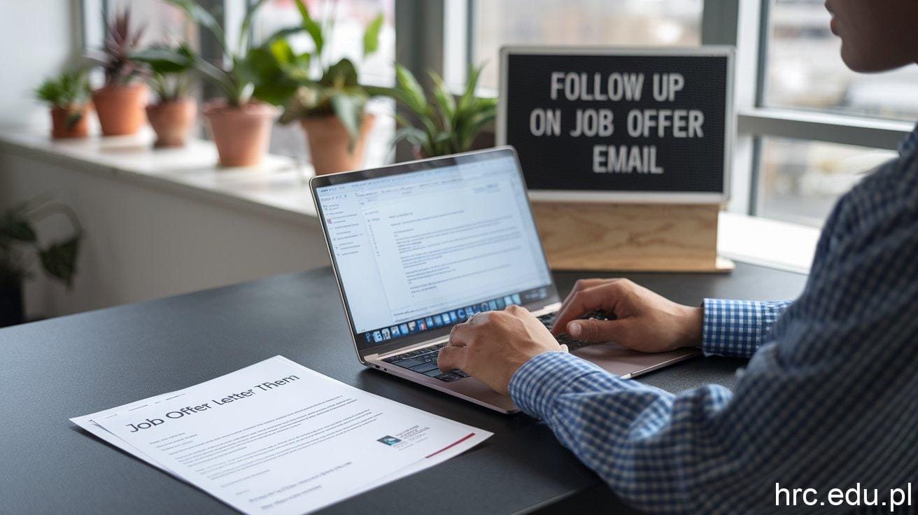 follow up on job offer email