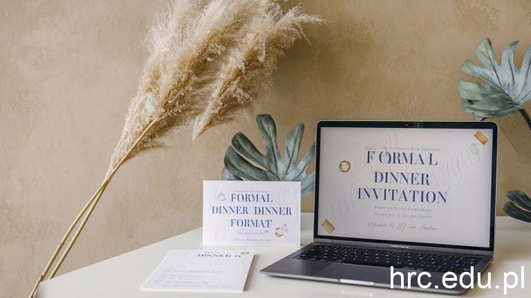 formal dinner invitation format