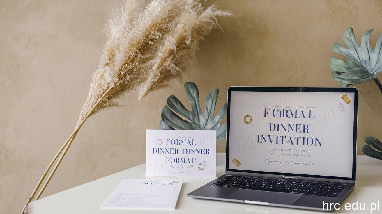 formal dinner invitation format