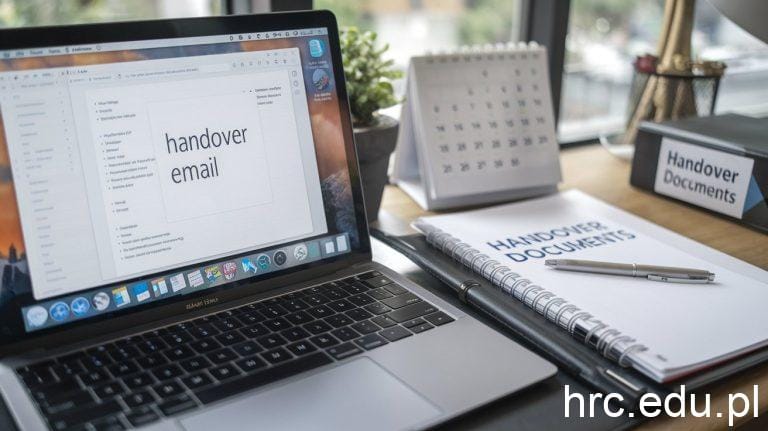 handover mail format