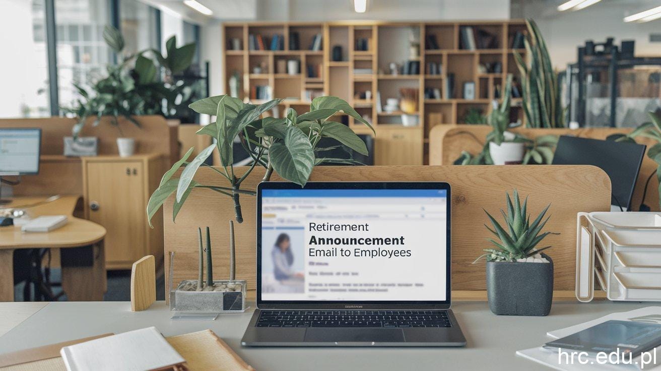 retirement announcement email to employees