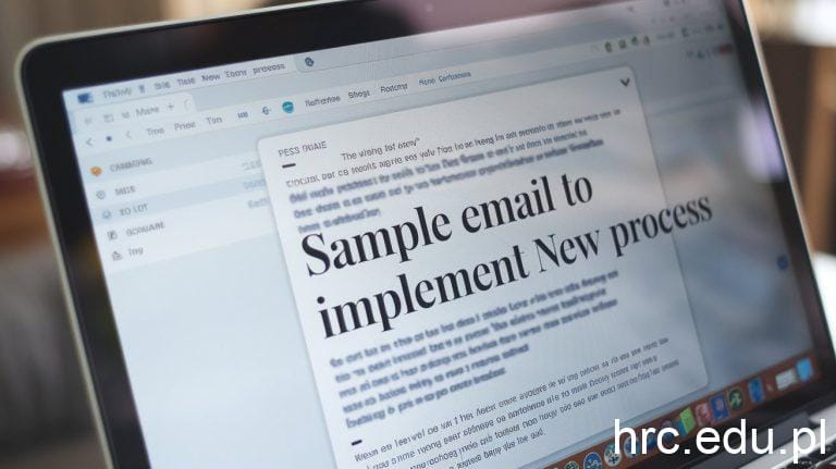 sample email to implement new process