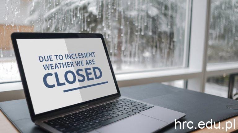 closed due to weather message