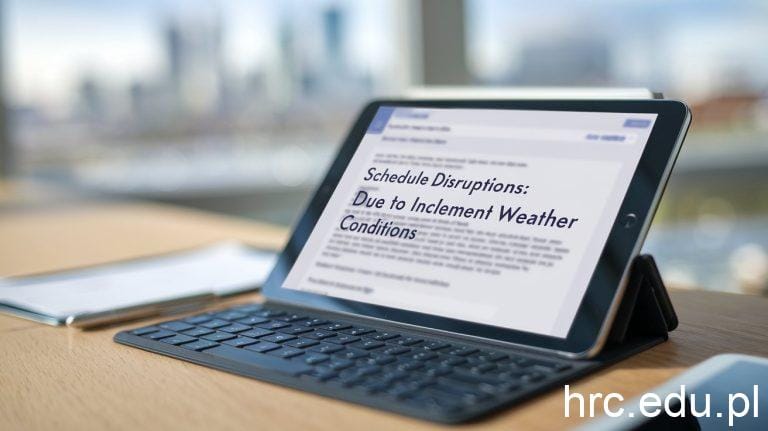 due to inclement weather conditions