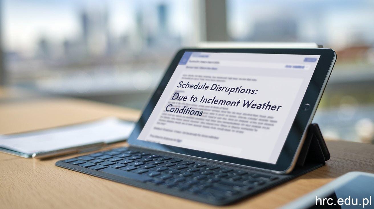 7 Important Tips to Consider Due to Inclement Weather Conditions due to inclement weather conditions