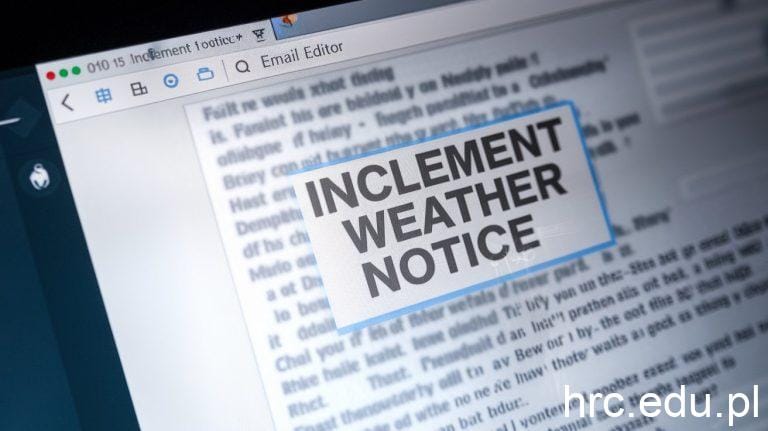 inclement weather notice